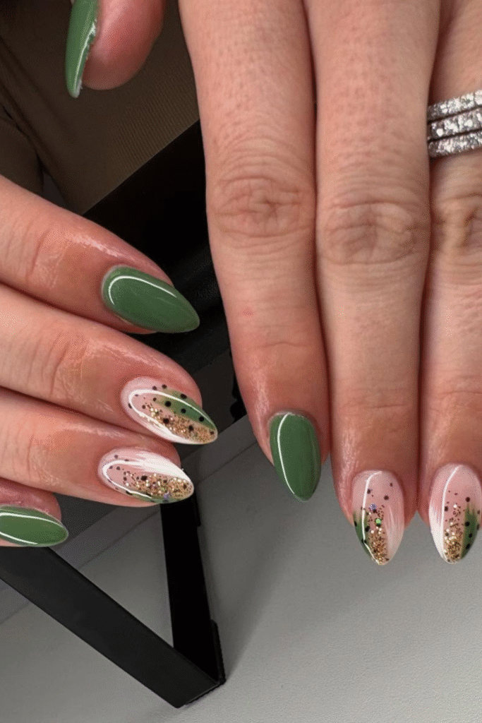 23+ Green Nail Ideas That Look So Fresh for 2025 15