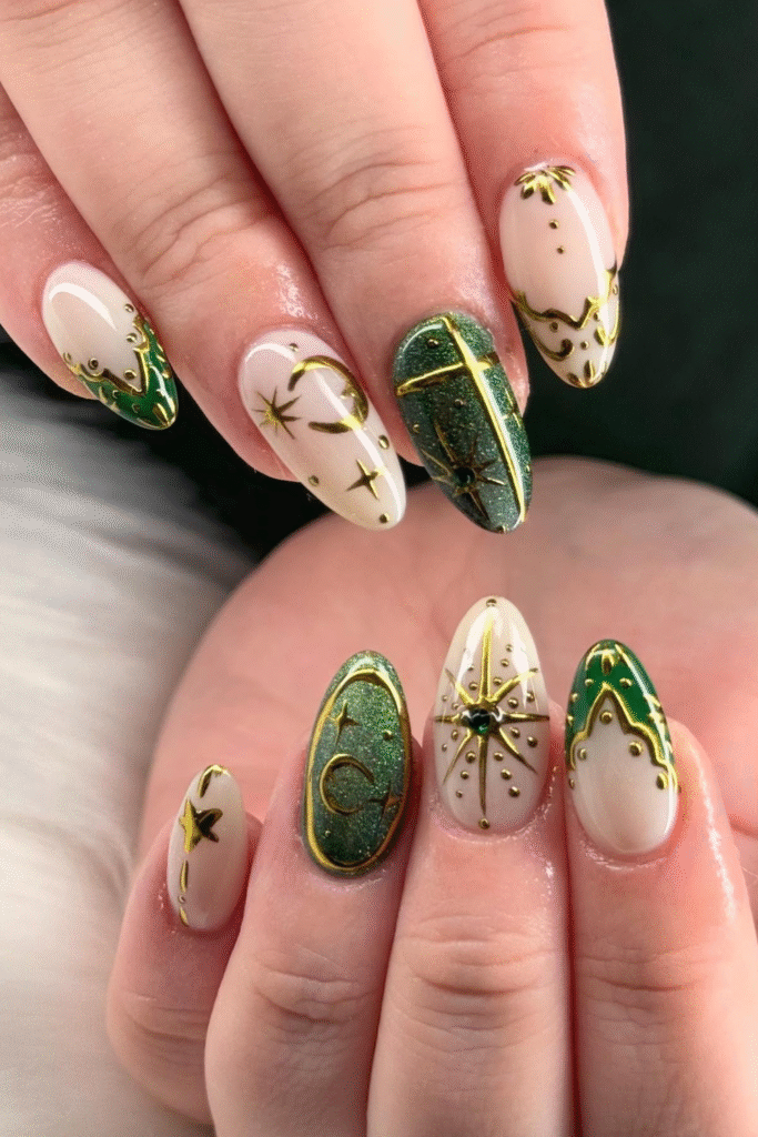 23+ Green Nail Ideas That Look So Fresh for 2025 19