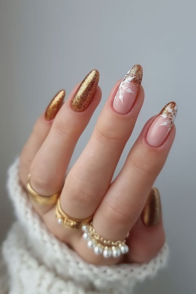 17+ Stunning Gold Nail Designs That Feel Pure Luxury 29