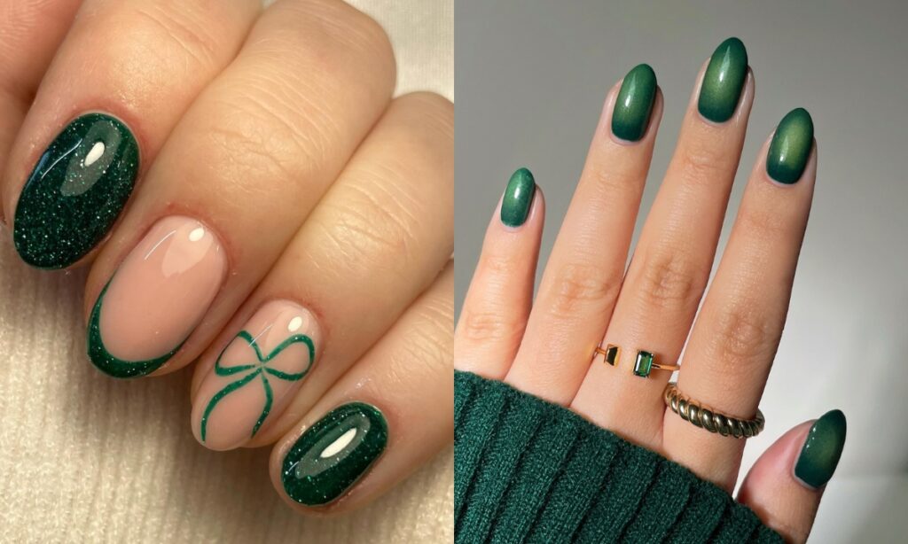 23+ Green Nail Ideas That Look So Fresh for 2025 green nails (1)