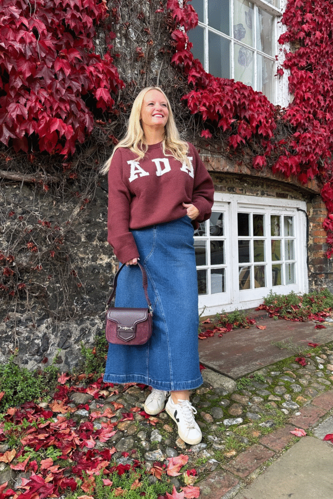 21+ Stylish Denim Skirt Outfits You’ll Love to Wear 10