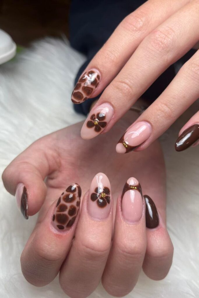 23+ Mocha Nail Ideas That Keep Your Style Warm And Fresh 12