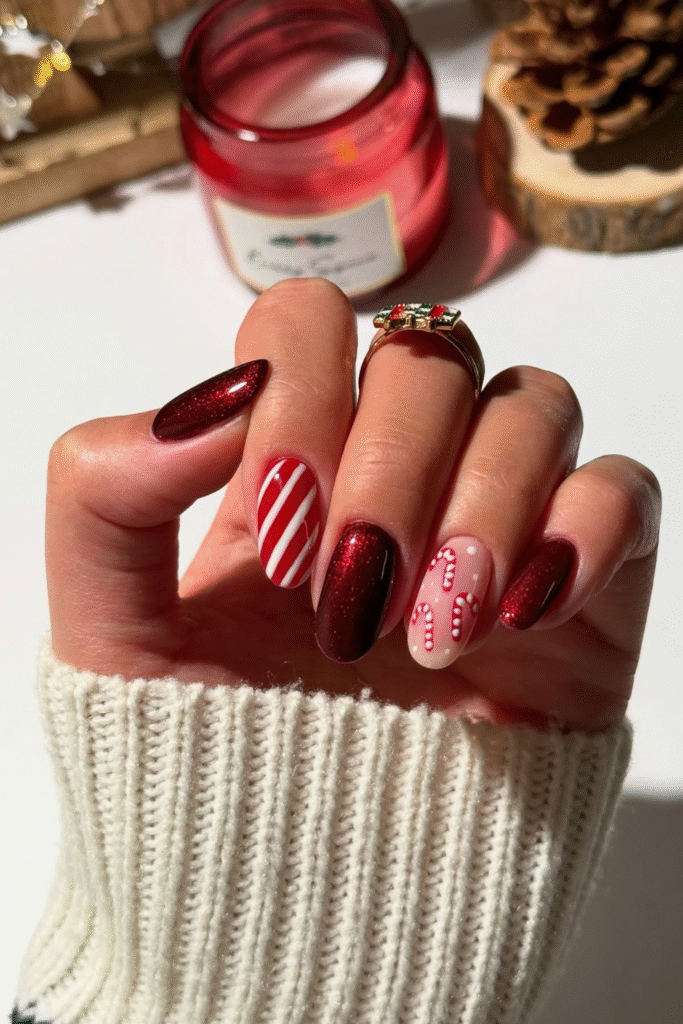 20+ December Nail Ideas for a Cozy Winter Look 12