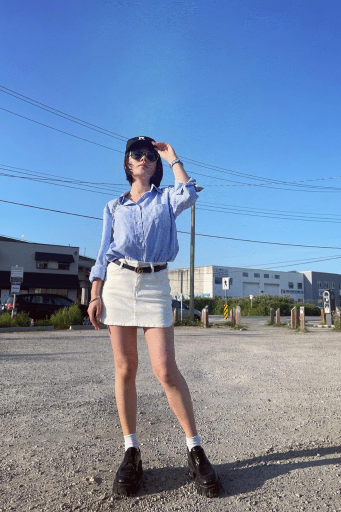 21+ Stylish Denim Skirt Outfits You’ll Love to Wear 18