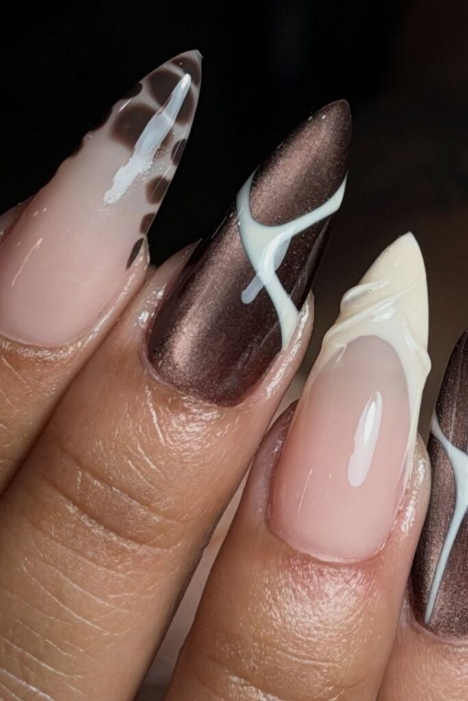 23+ Mocha Nail Ideas That Keep Your Style Warm And Fresh 18