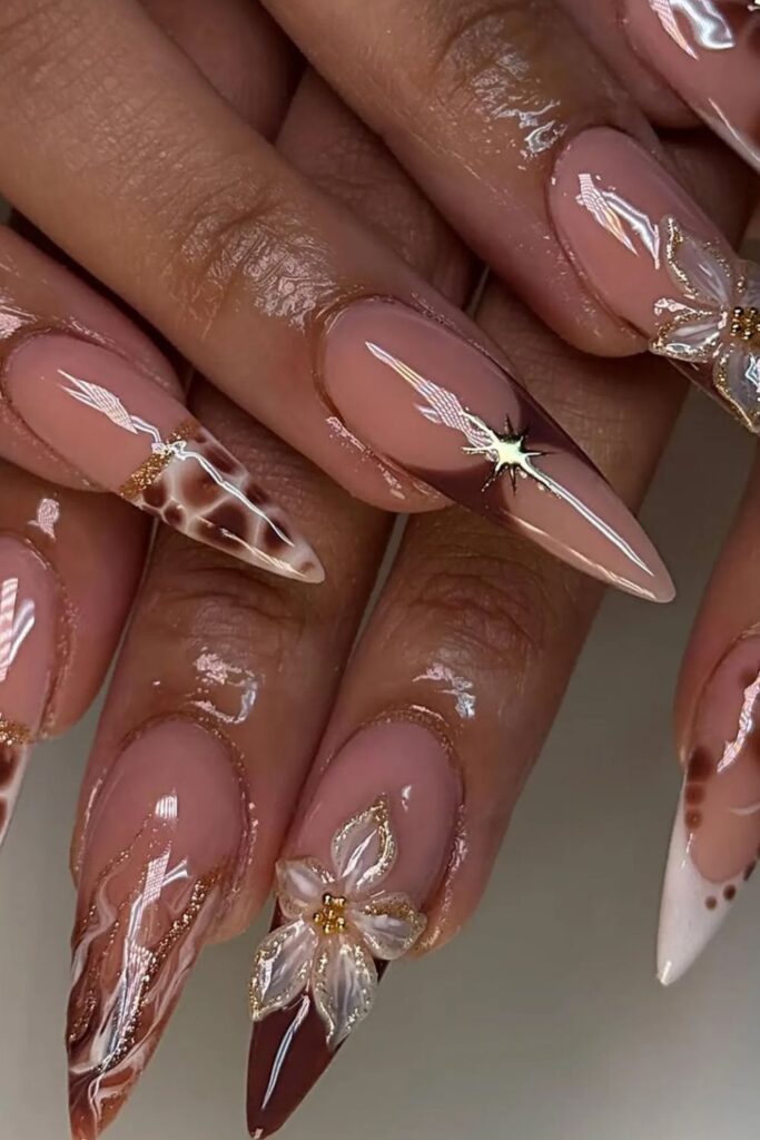 23+ Mocha Nail Ideas That Keep Your Style Warm And Fresh 22