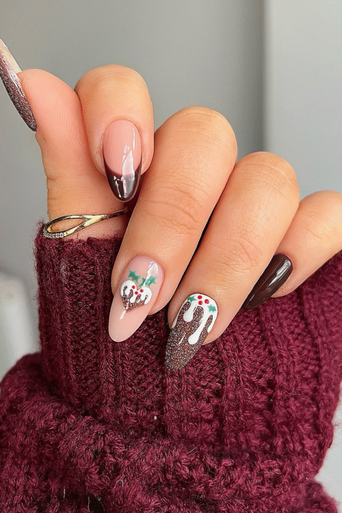 20+ December Nail Ideas for a Cozy Winter Look 22