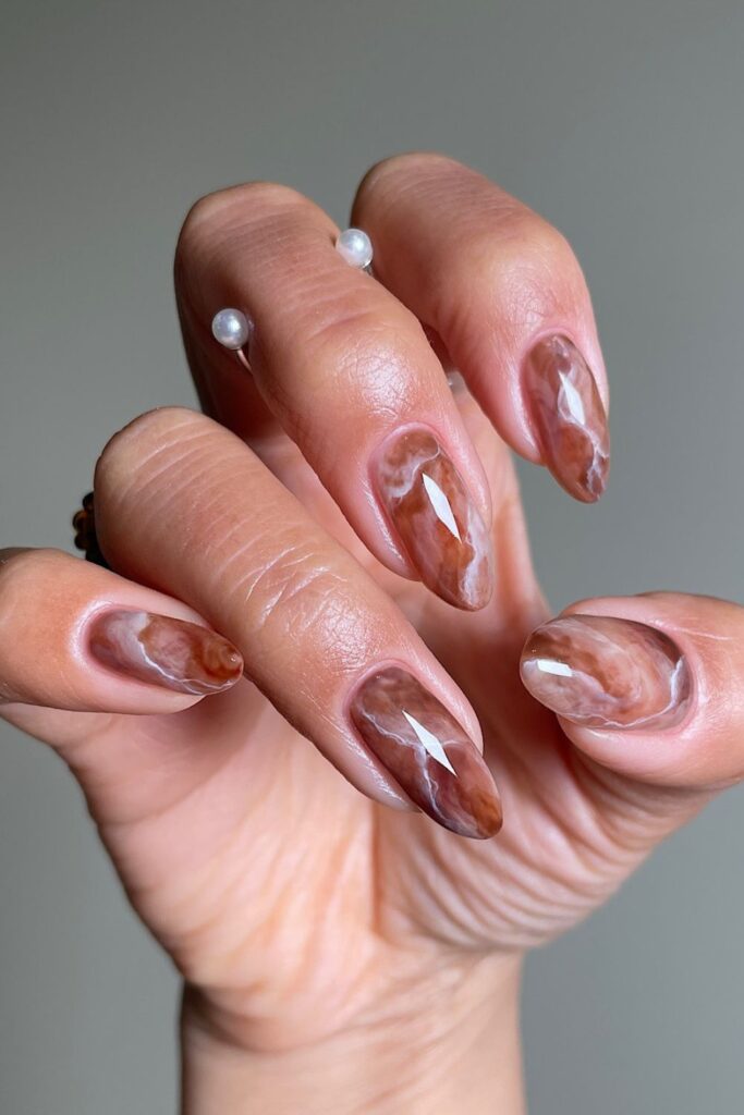 23+ Mocha Nail Ideas That Keep Your Style Warm And Fresh 4