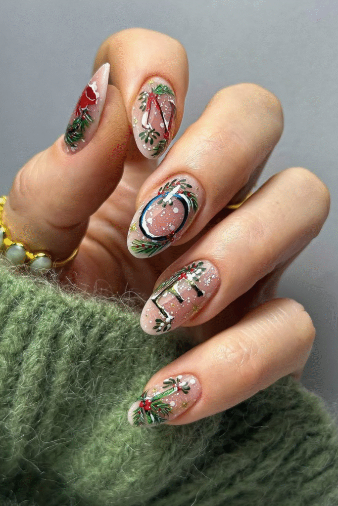 20+ December Nail Ideas for a Cozy Winter Look 6