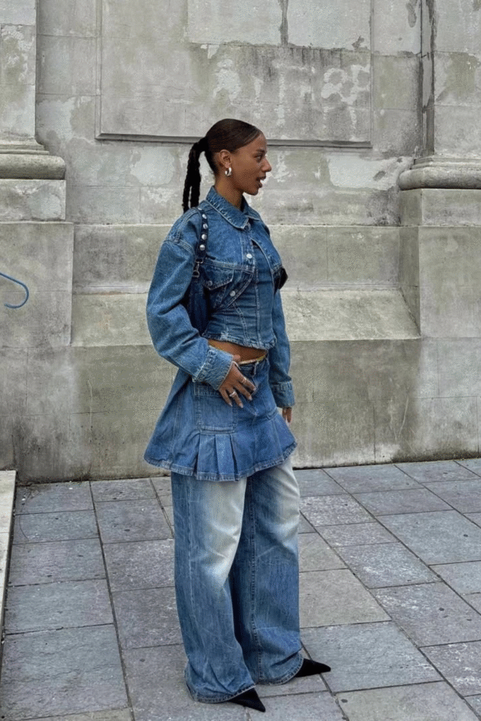 21+ Stylish Denim Skirt Outfits You’ll Love to Wear 8