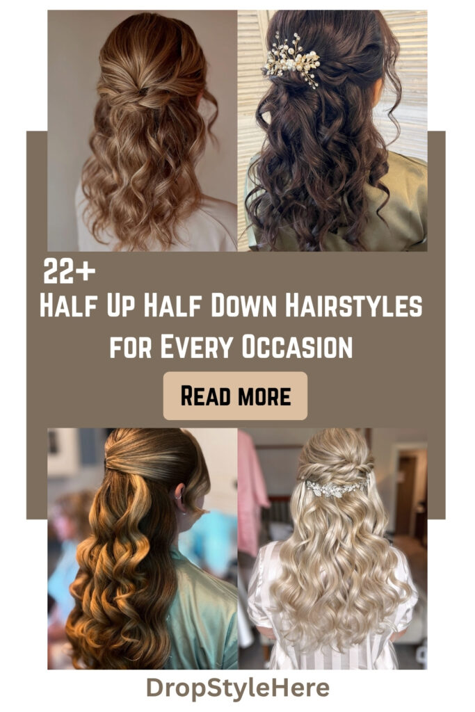 22+ Half Up Half Down Hairstyles for Every Occasion half up half down hairstyles (1)