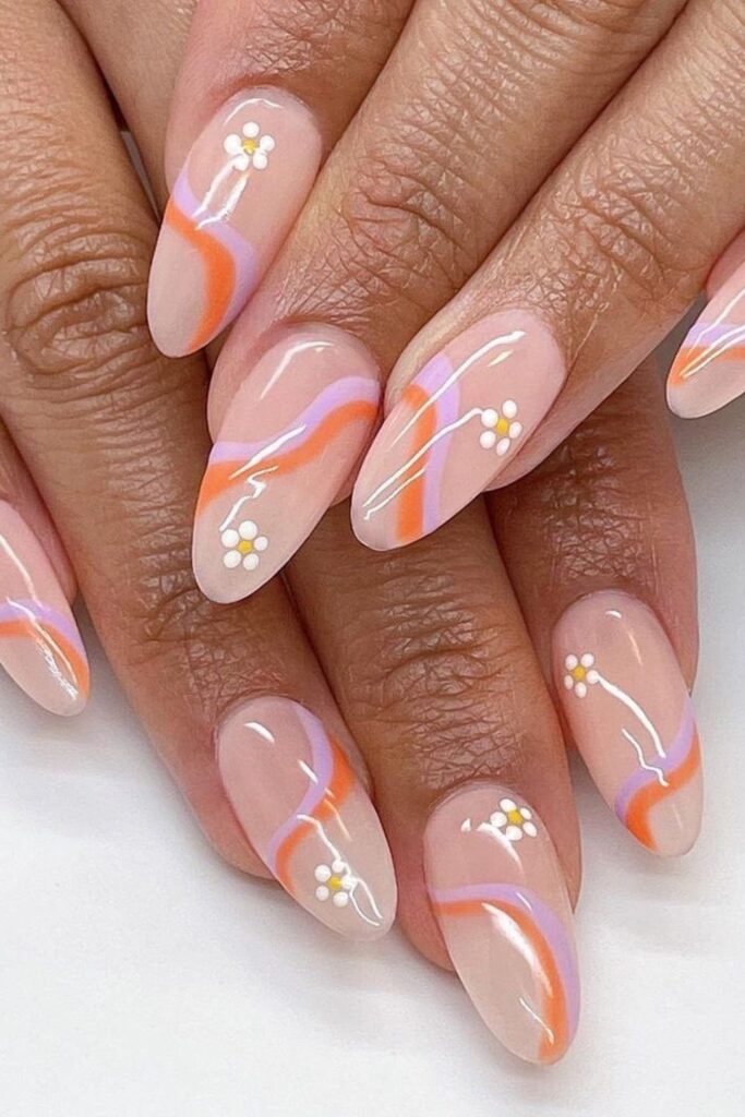 30+ Fresh Swirl Nail Ideas for Every Style 13