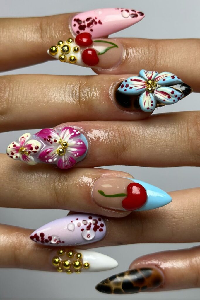 31+ Sparkling Rhinestone Nail Ideas for Bold Looks 2