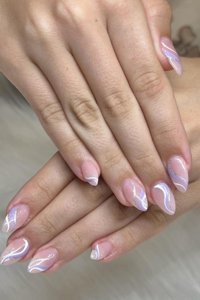 30+ Fresh Swirl Nail Ideas for Every Style 20