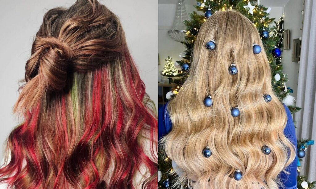 26+ Christmas Hairstyles for a Cozy Holiday Look christmas hairstyles (26)